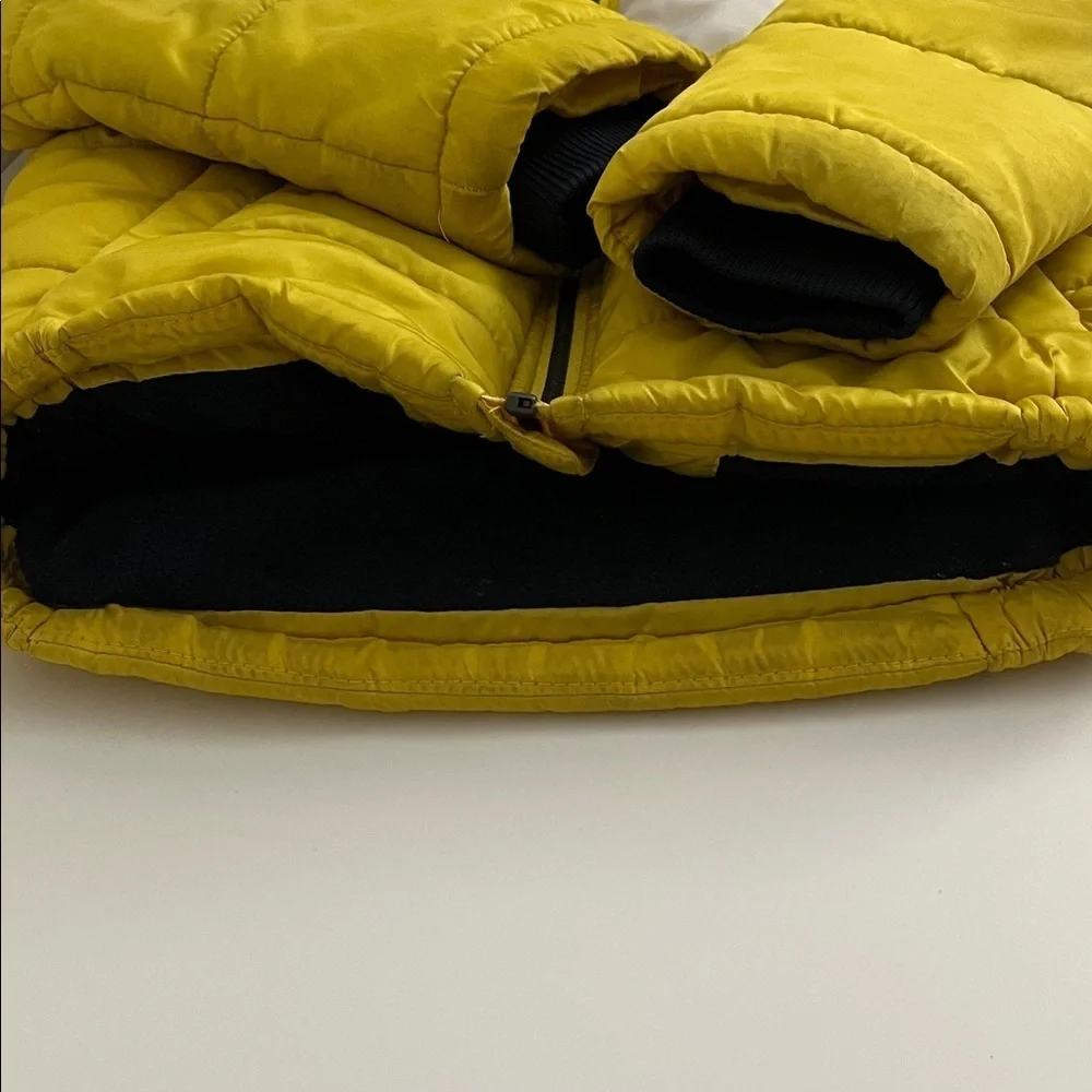 Tommy Hilfiger Kids Yellow Puffer Jacket with Navy blue  and White Panels